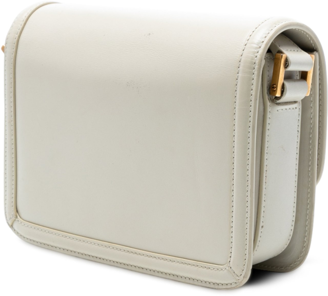 Saint Laurent Small Calfskin Solferino Satchel In Box Wit