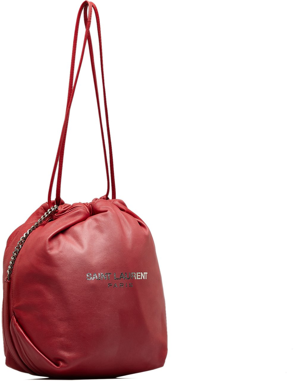 Saint Laurent Small Teddy Bucket Rood