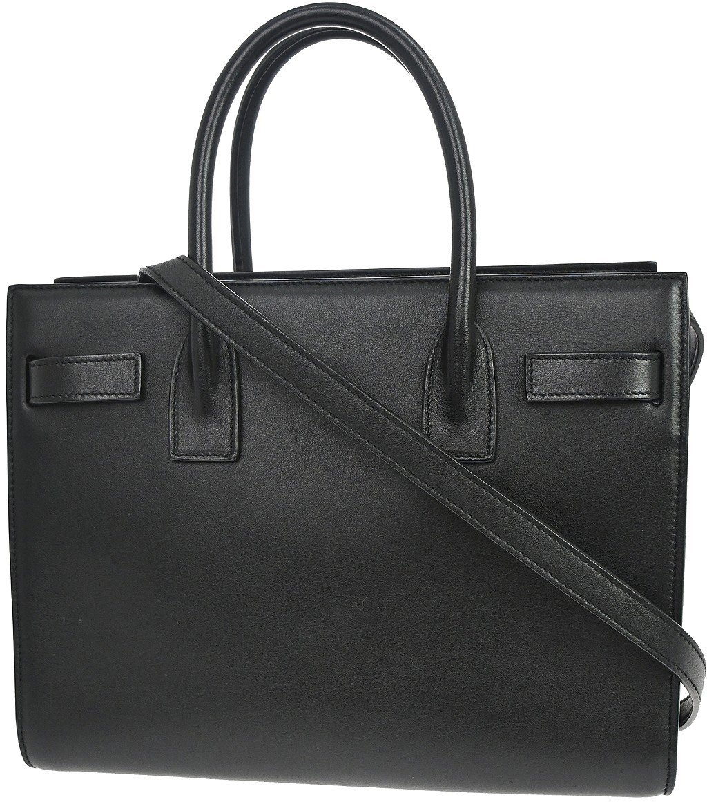 Saint Laurent Sac de Jour Leather Baby Zwart