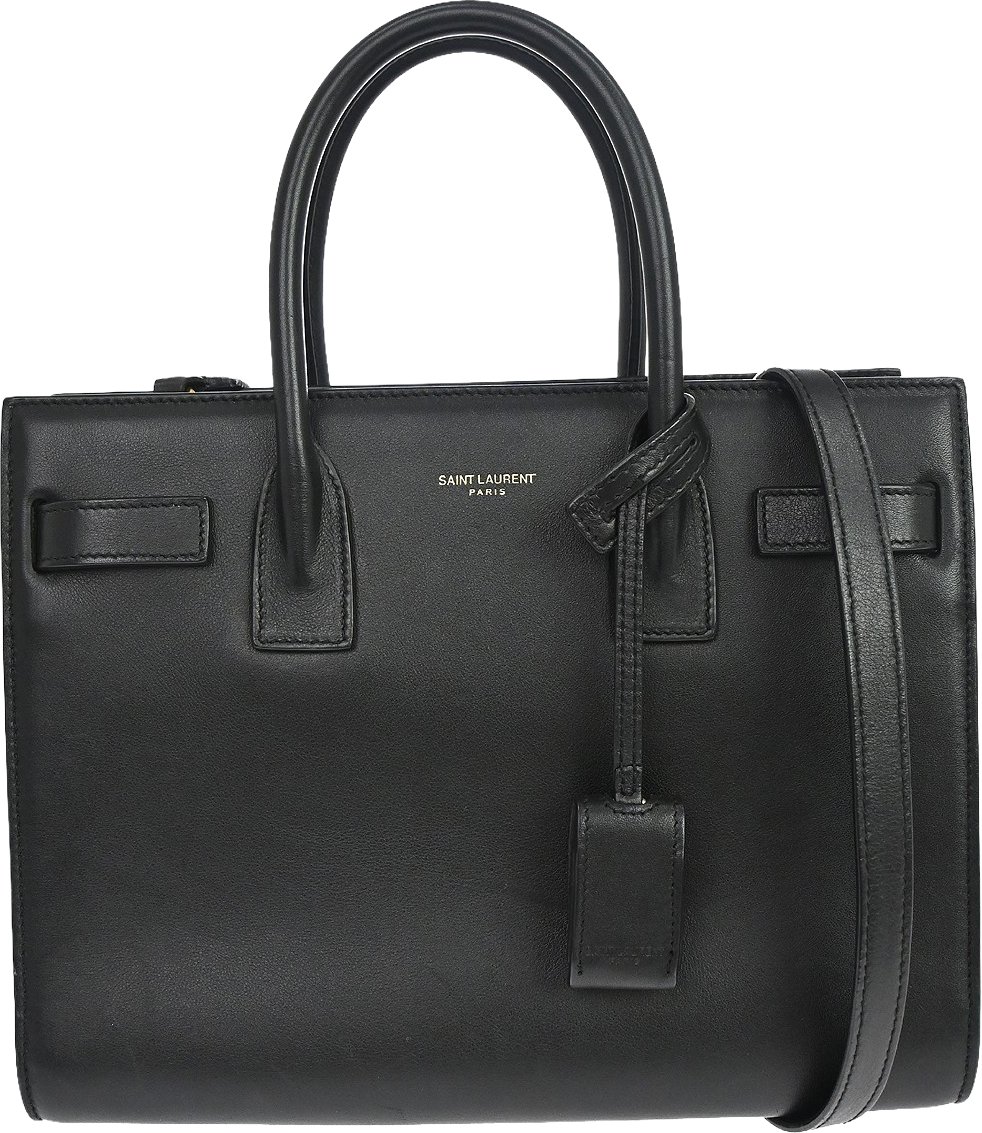 Saint Laurent Sac de Jour Leather Baby Zwart