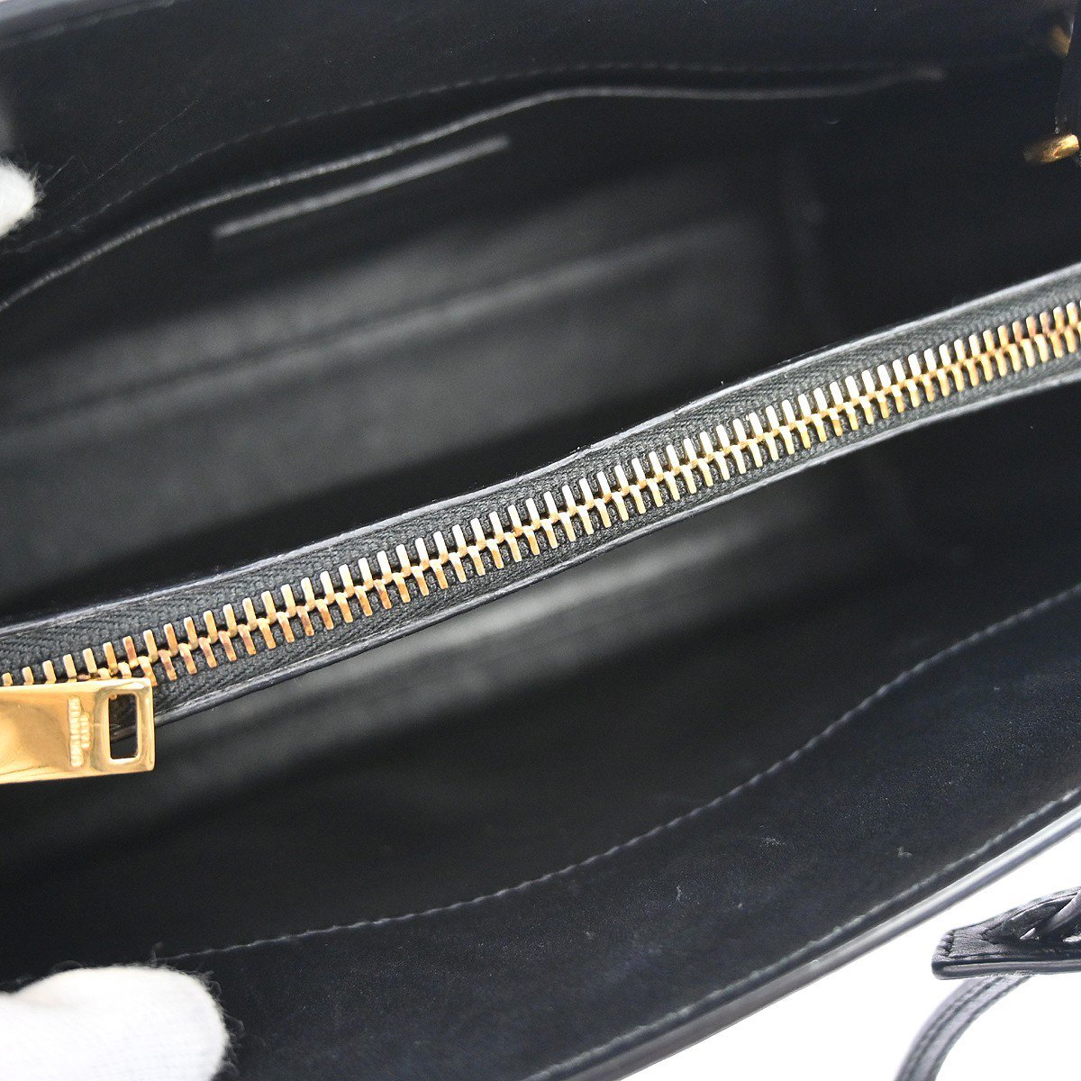 Saint Laurent Sac de Jour Leather Baby Zwart