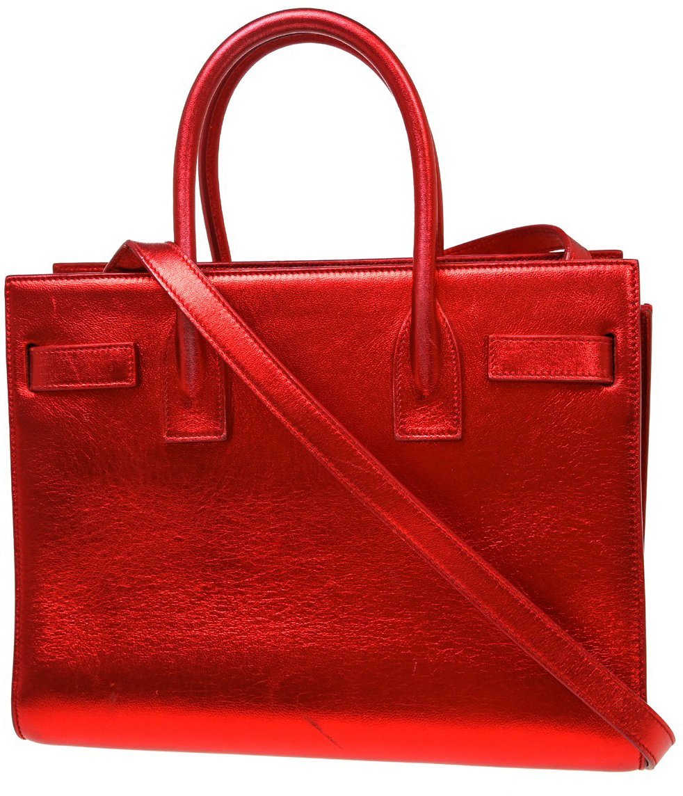 Saint Laurent Saint Laurent Sac de Jour Bag Leather Small Rood
