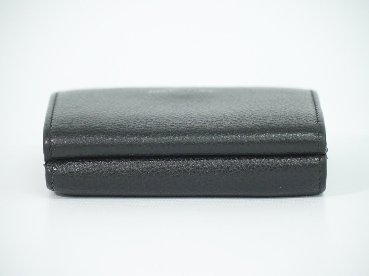 Saint Laurent Compact Matelasse Leather Zwart