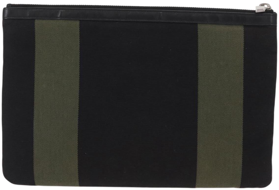 Saint Laurent Saint Laurent Beach Zip Pouch Canvas Medium Divers