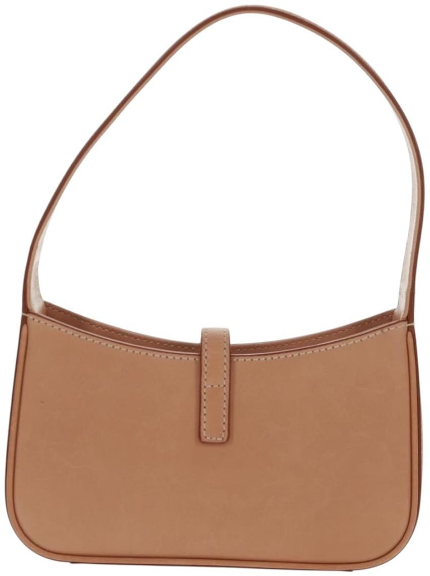 Saint Laurent Saint Laurent Le 5 a 7 Hobo Leather Mini Beige