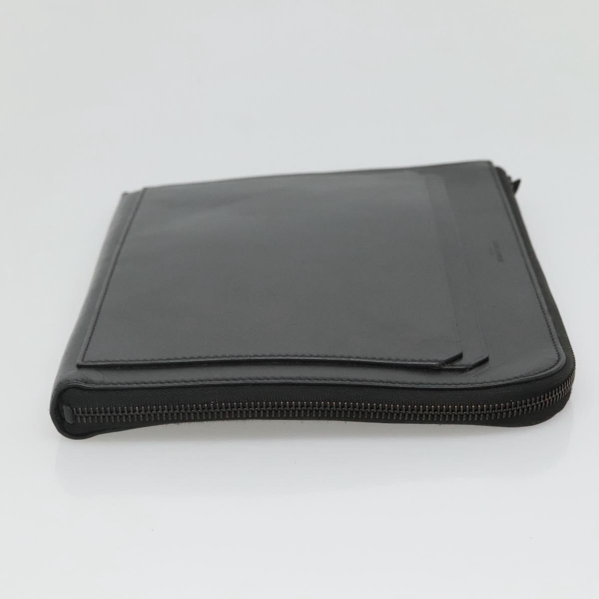 Saint Laurent Zip Pocket Leather Zwart