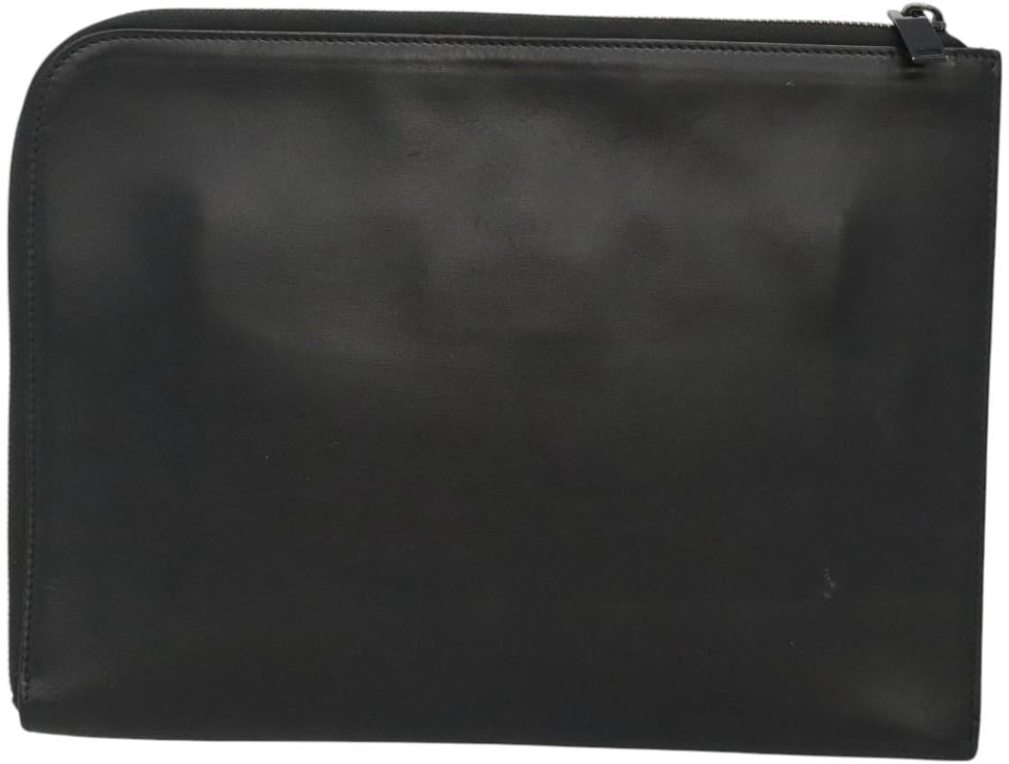 Saint Laurent Zip Pocket Leather Zwart