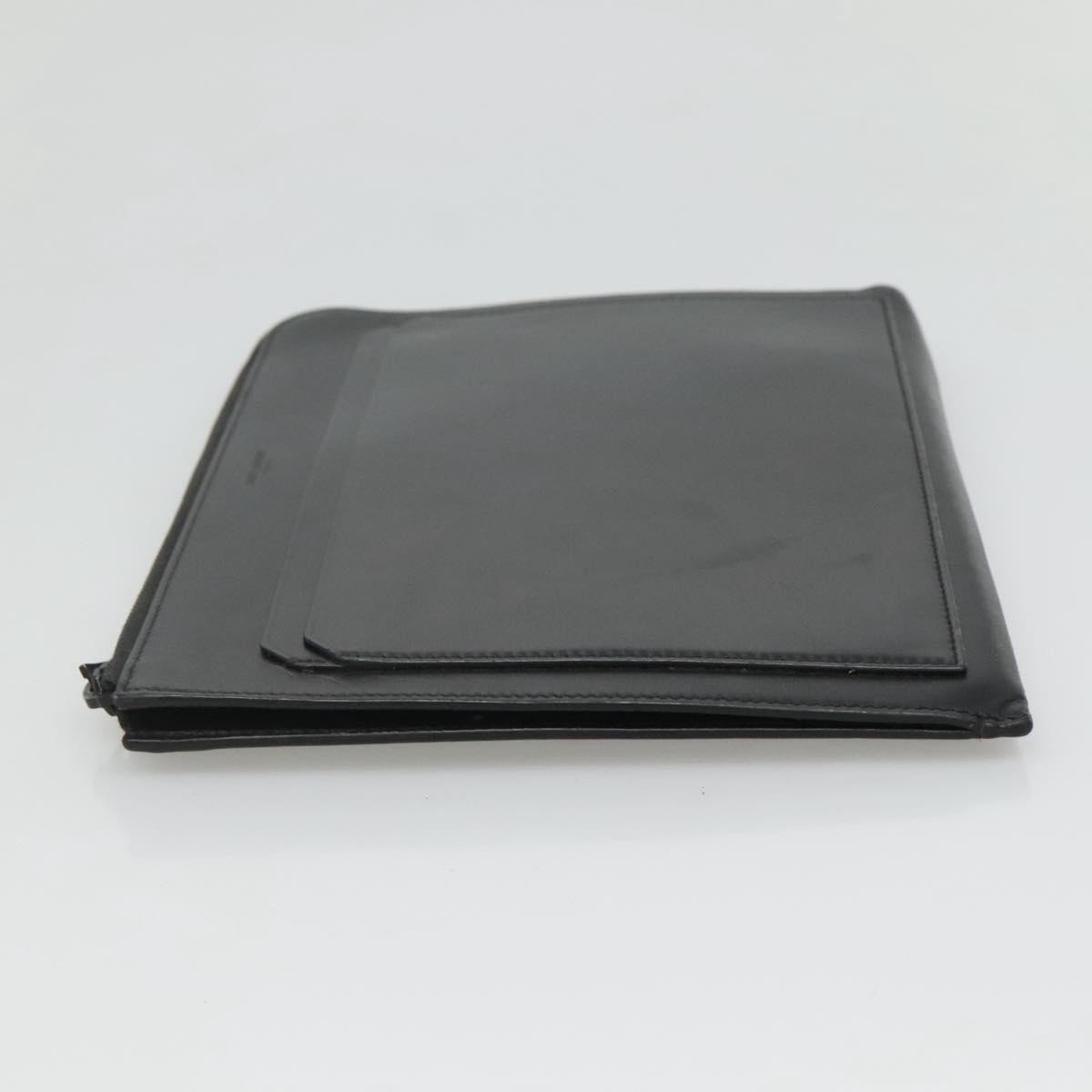 Saint Laurent Zip Pocket Leather Zwart