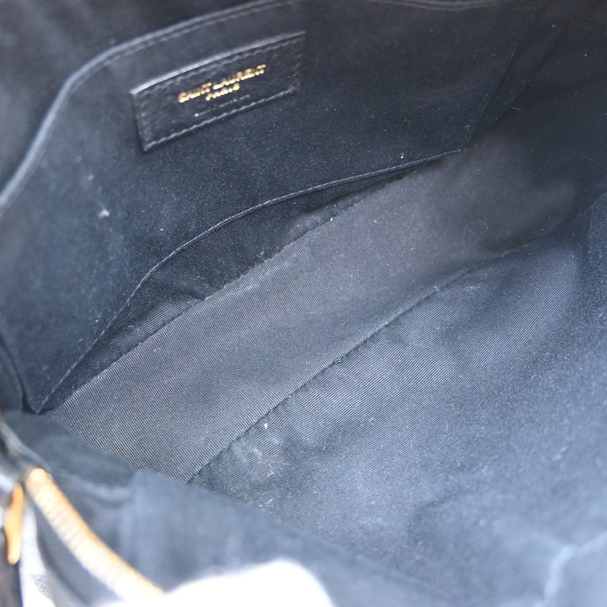 Saint Laurent Lou Camera Raffia Small Zwart