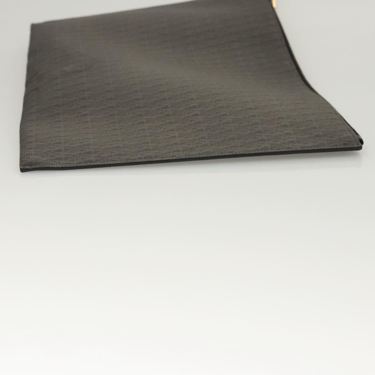 Saint Laurent Saint Laurent Zip Pouch Monogram Canvas Large Bruin