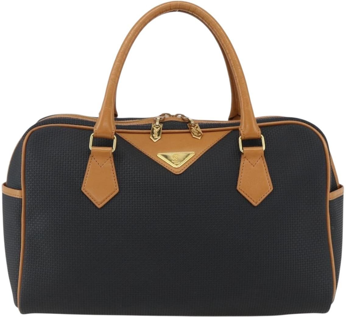 Saint Laurent Saint Laurent Vintage Handbag Canvas Zwart