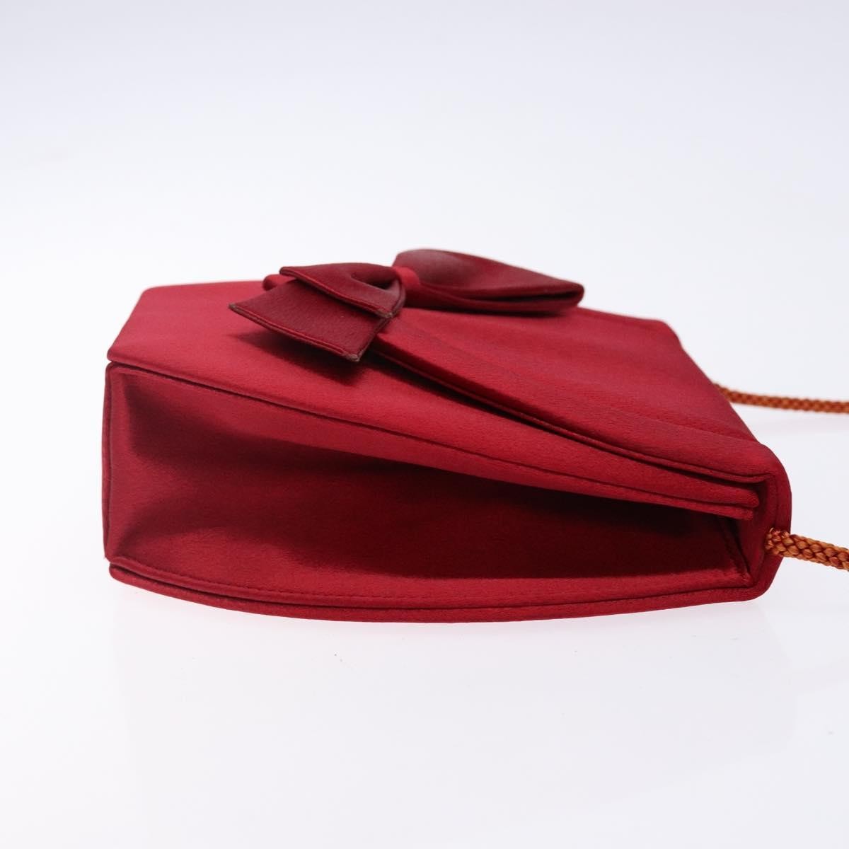 Saint Laurent Saint Laurent Vintage Flap Crossbody Bag Silk Rood