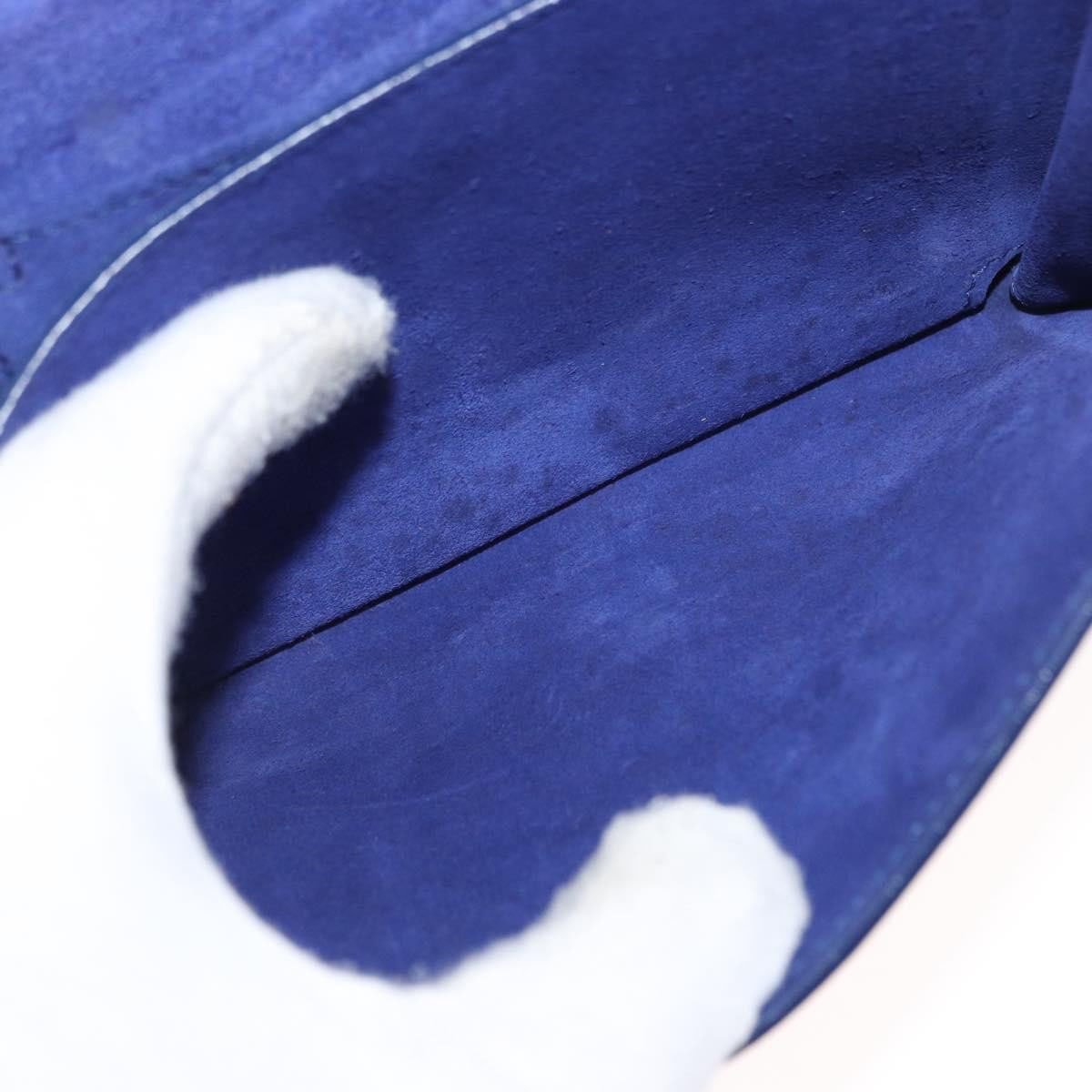 Saint Laurent Saint Laurent Classic Y Chain Wallet Leather Blauw