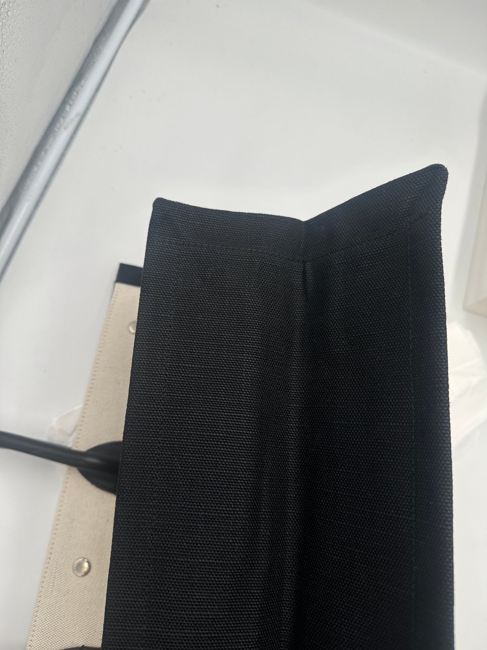 Saint Laurent Saint Laurent Rive Gauche Shopper Tote Canvas Large Wit