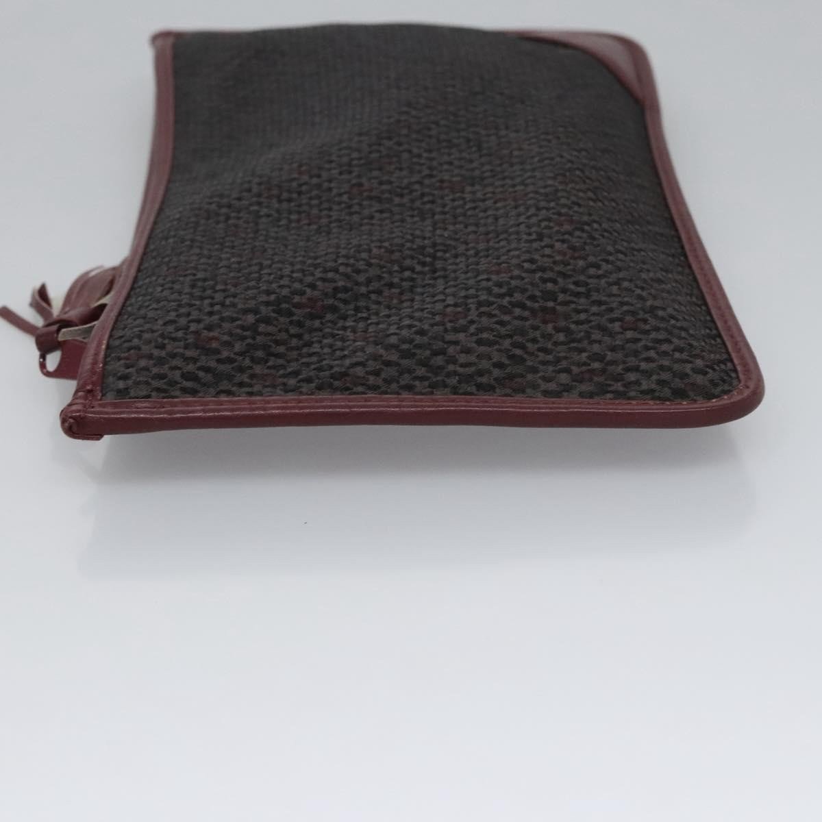 Saint Laurent Saint Laurent Zipped Pouch Canvas Grijs