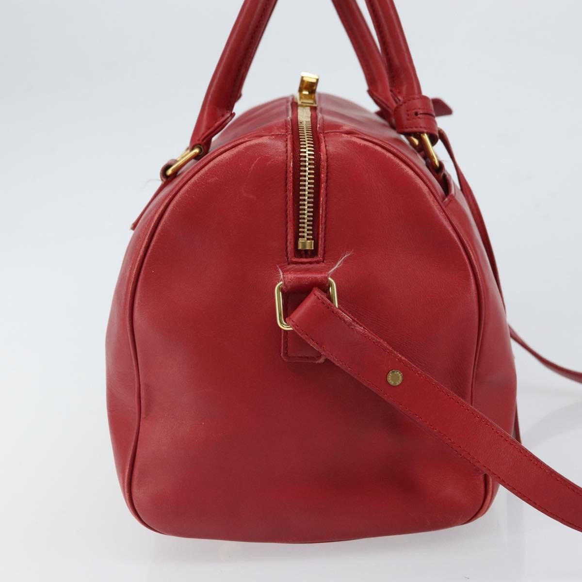 Saint Laurent Saint Laurent Classic Duffle Bag Leather 6 Rood