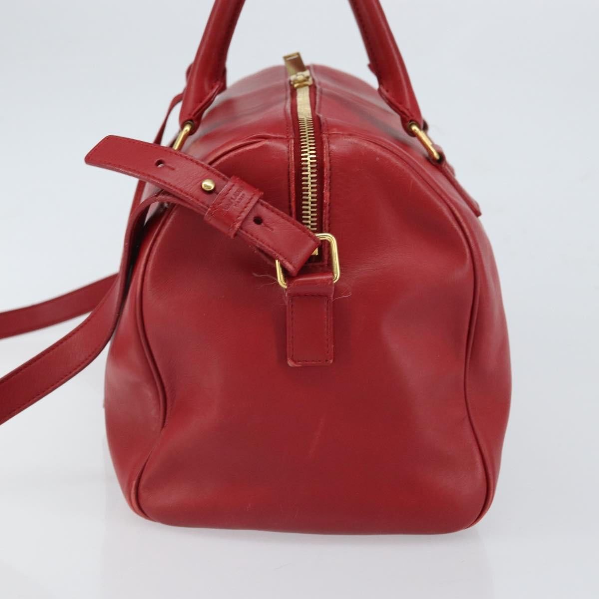 Saint Laurent Saint Laurent Classic Duffle Bag Leather 6 Rood