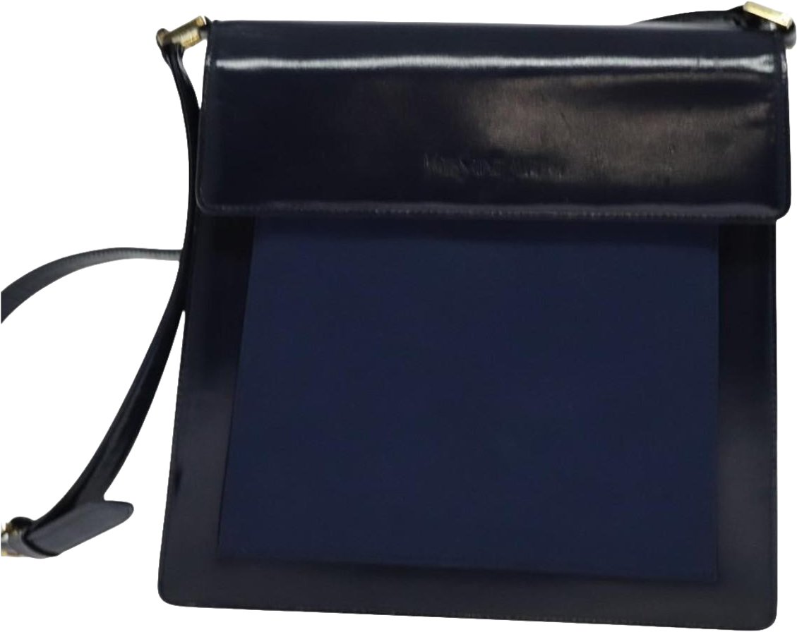 Saint Laurent Vintage Flap Leather Zwart