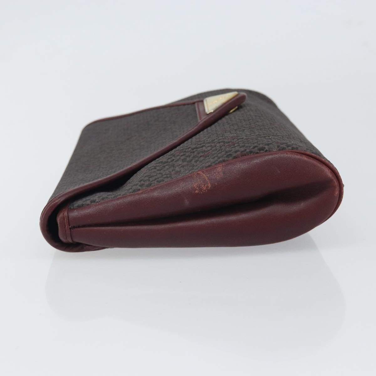 Saint Laurent Saint Laurent Flap Clutch Canvas Grijs