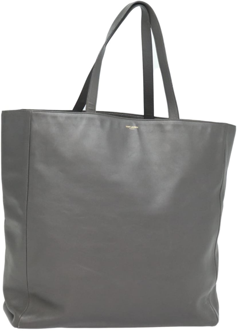 Saint Laurent Saint Laurent Shopper Tote Leather Tall Grijs