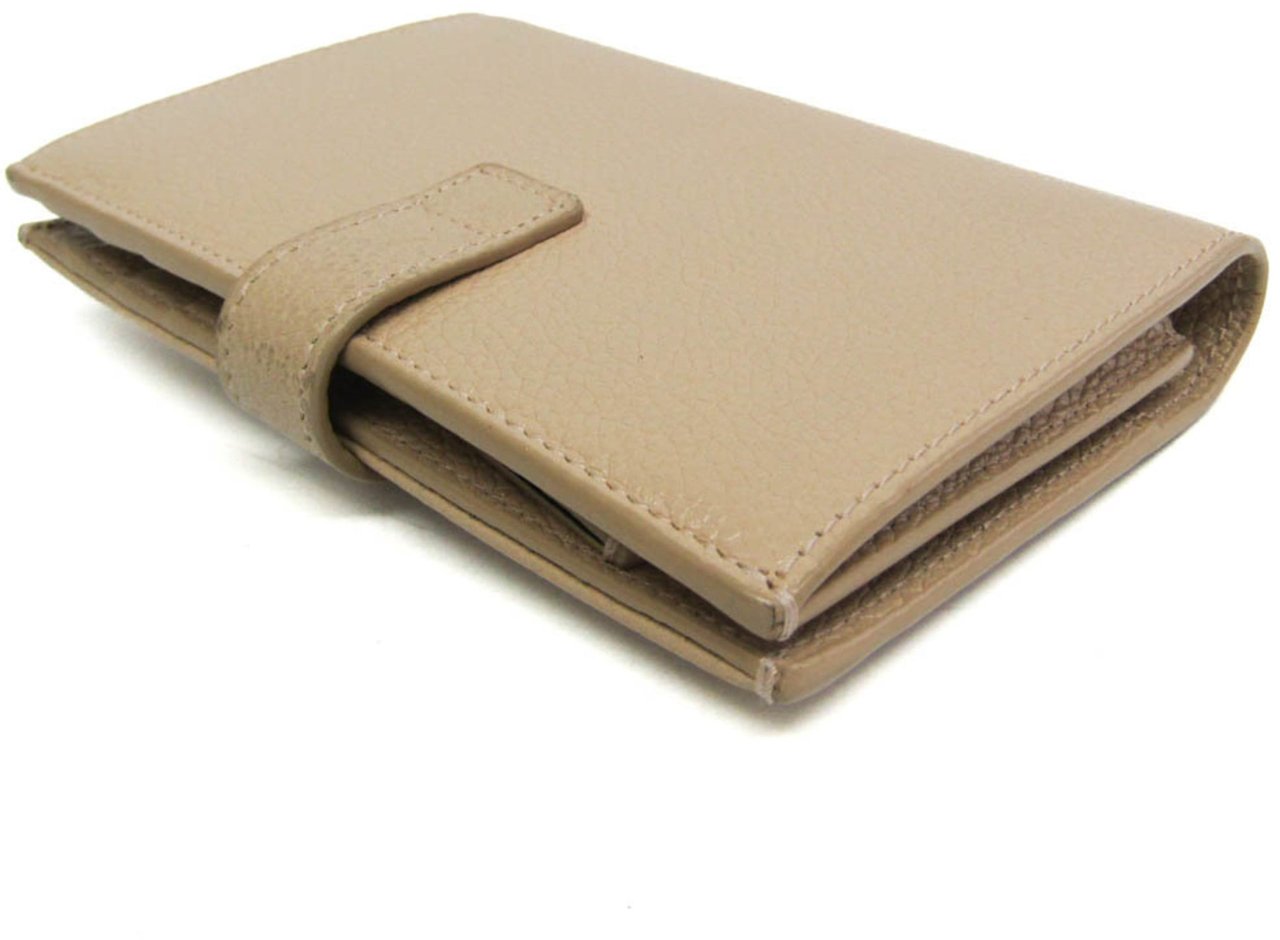 Saint Laurent Sac De Jour Souple Card Case Leather Beige