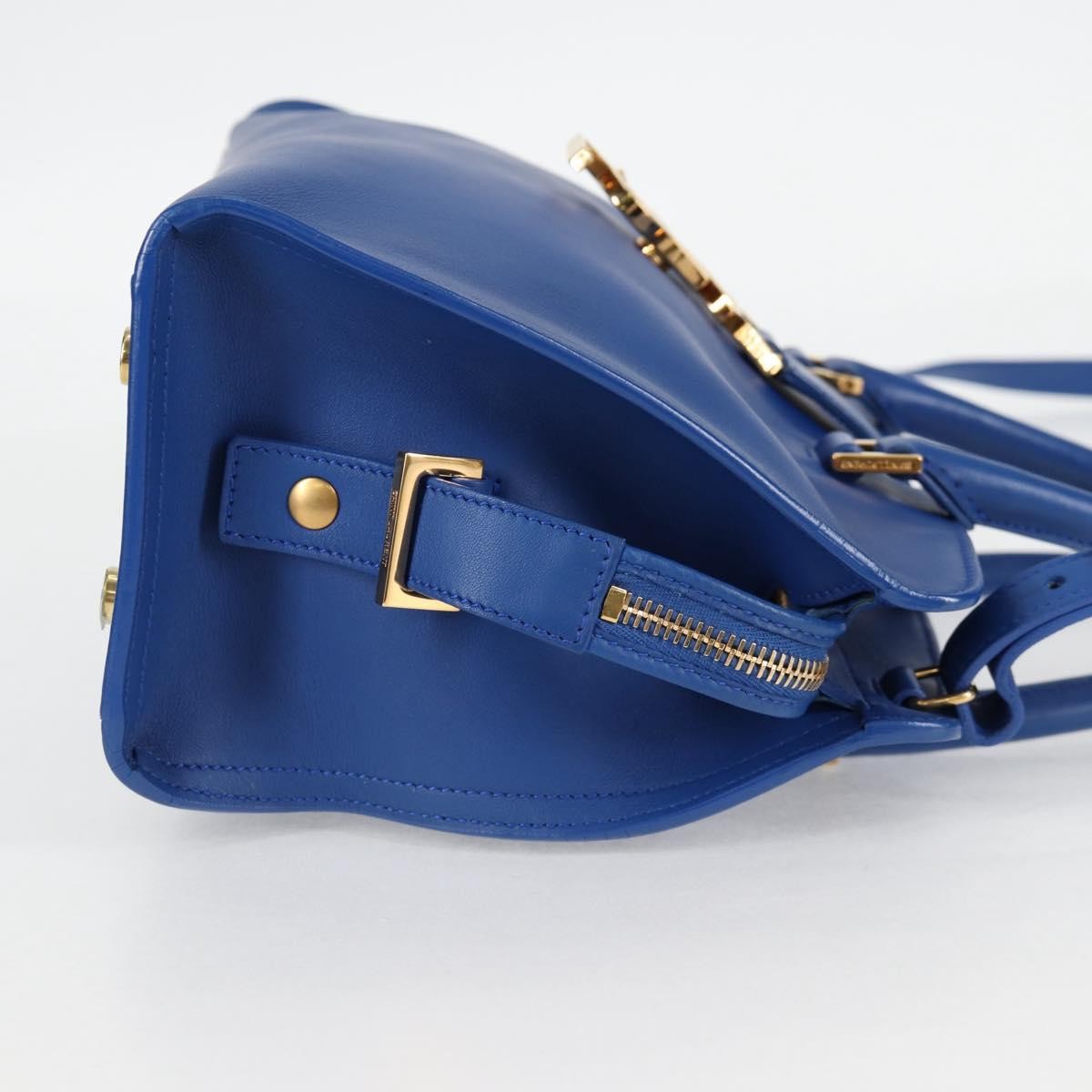 Saint Laurent Saint Laurent Monogram Cabas Leather Baby Blauw