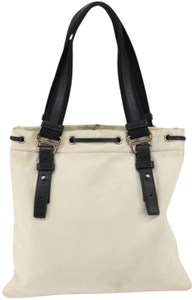 Saint Laurent Saint Laurent Kahala Drawstring Tote Canvas Medium Beige