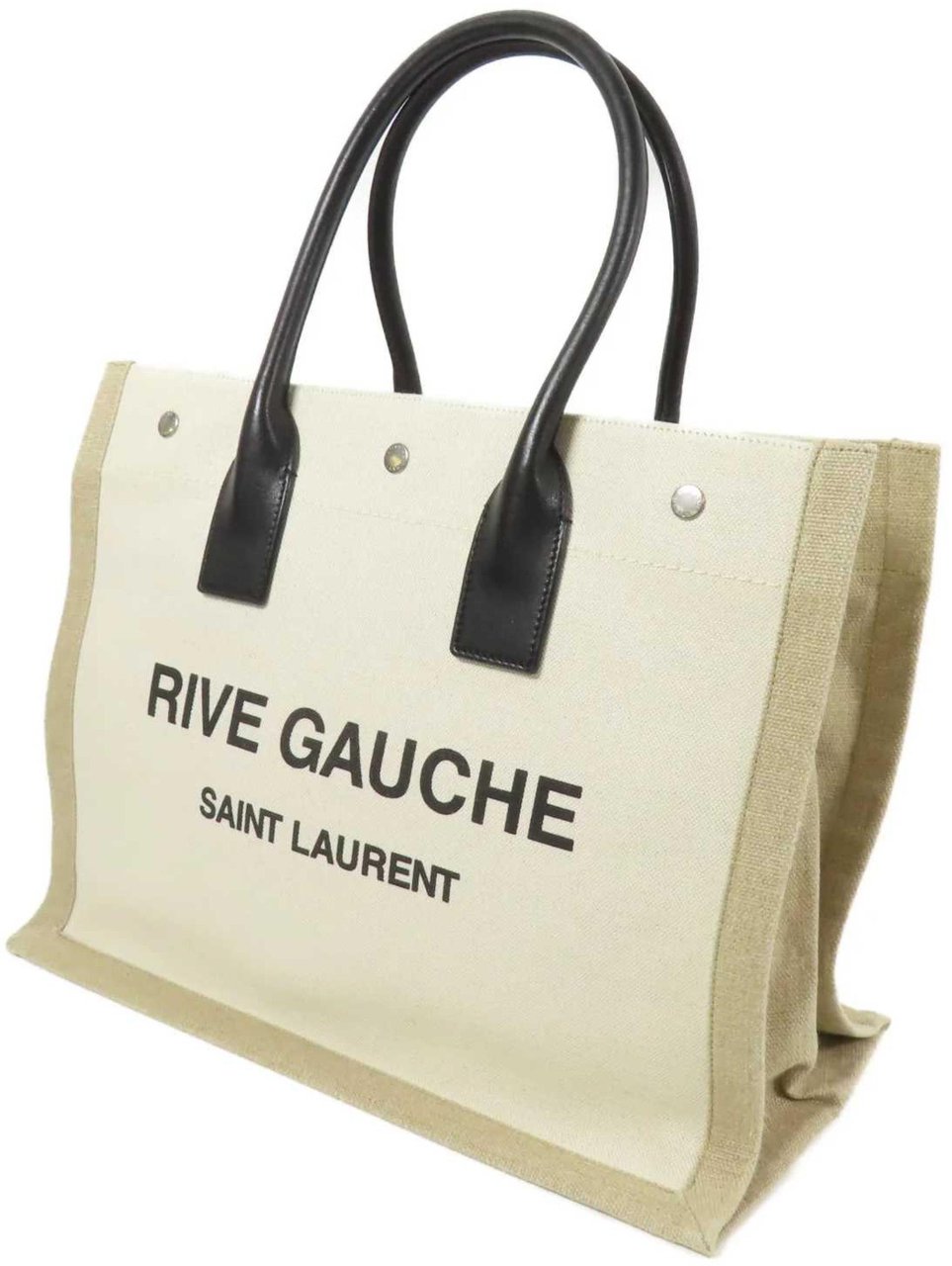 Saint Laurent Rive Gauche Felt and leather Beige