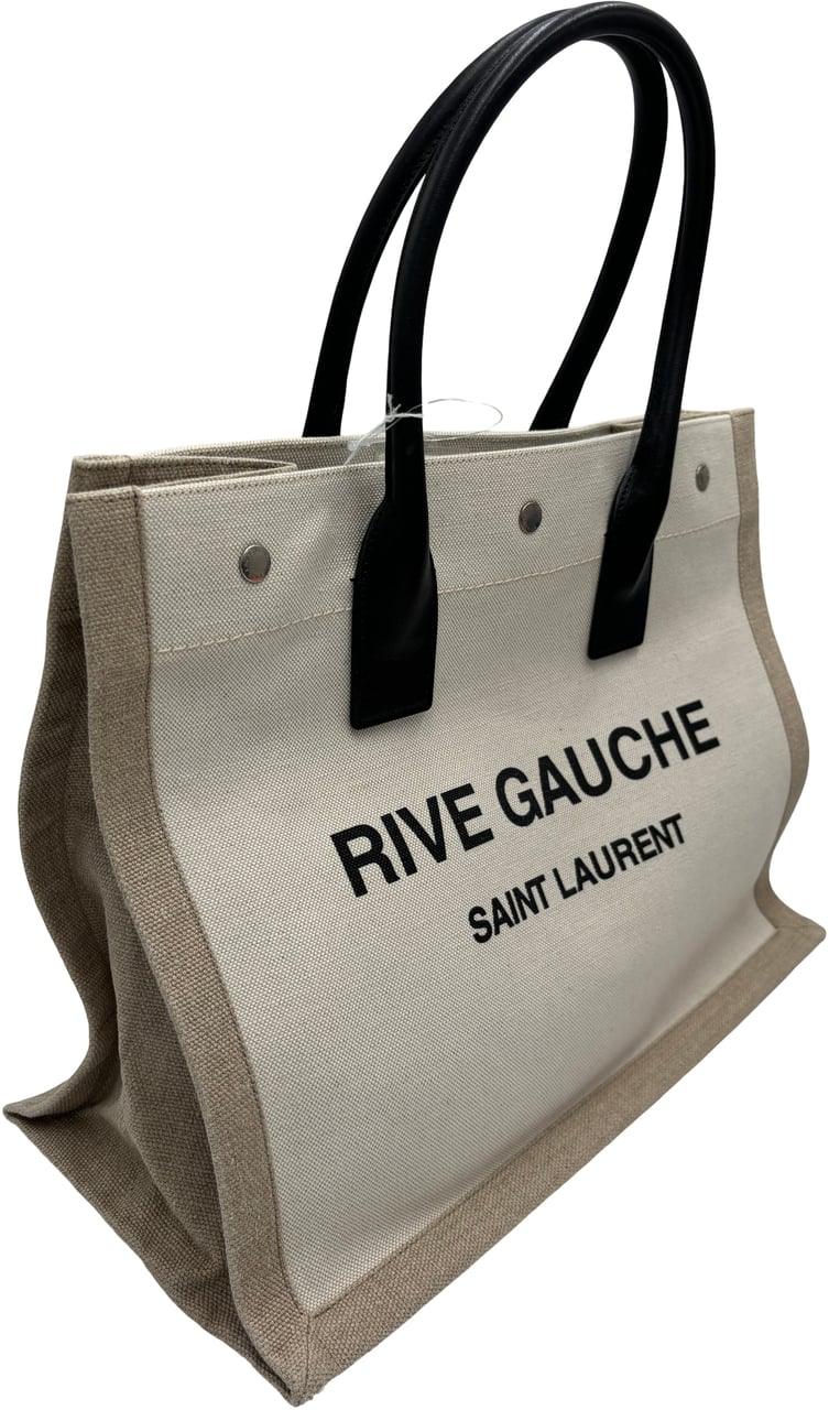 Saint Laurent Rive Gauche Felt and leather Beige