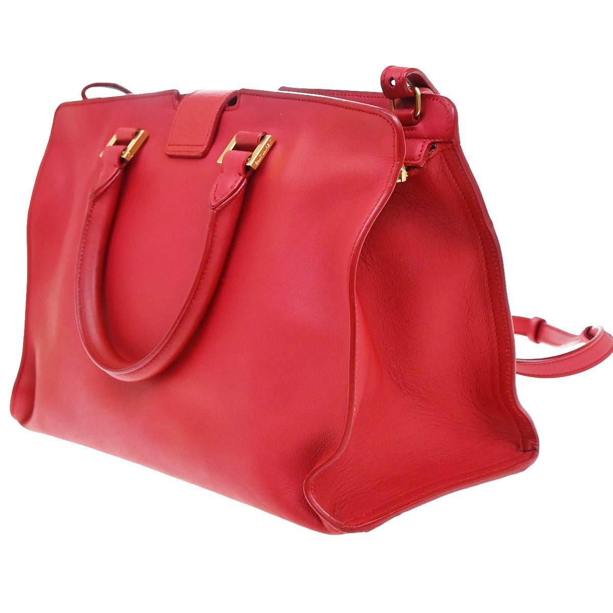 Saint Laurent Saint Laurent Classic Y Cabas Leather Medium Blauw