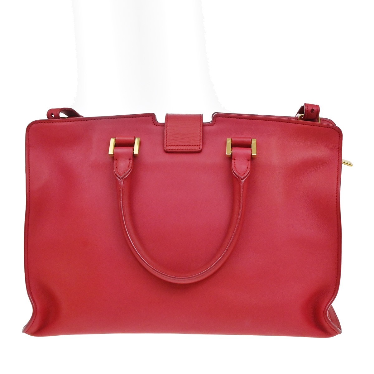 Saint Laurent Saint Laurent Classic Y Cabas Leather Medium Blauw