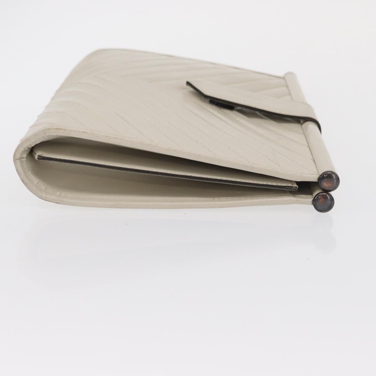 Saint Laurent Saint Laurent Vintage Clutch Leather Wit