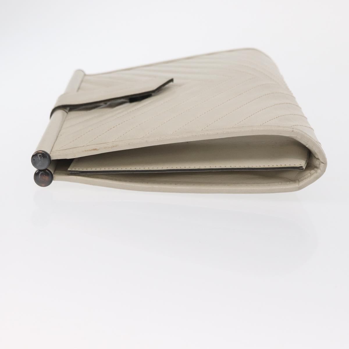 Saint Laurent Saint Laurent Vintage Clutch Leather Wit