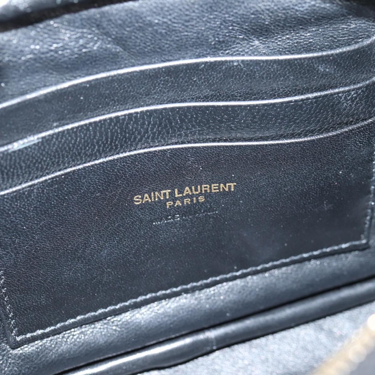 Saint Laurent Saint Laurent Lou Camera Bag Leather Mini Zwart