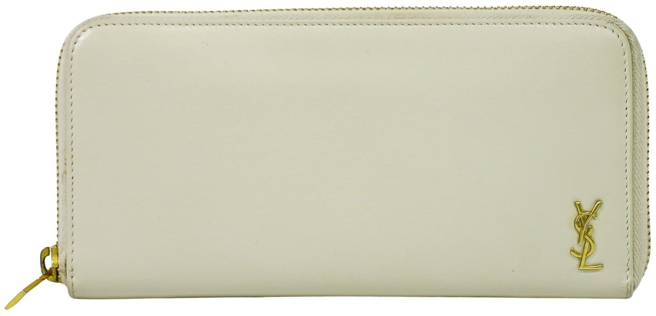 Saint Laurent Saint Laurent Tiny Monogram Zip Around Wallet Leather Long Divers