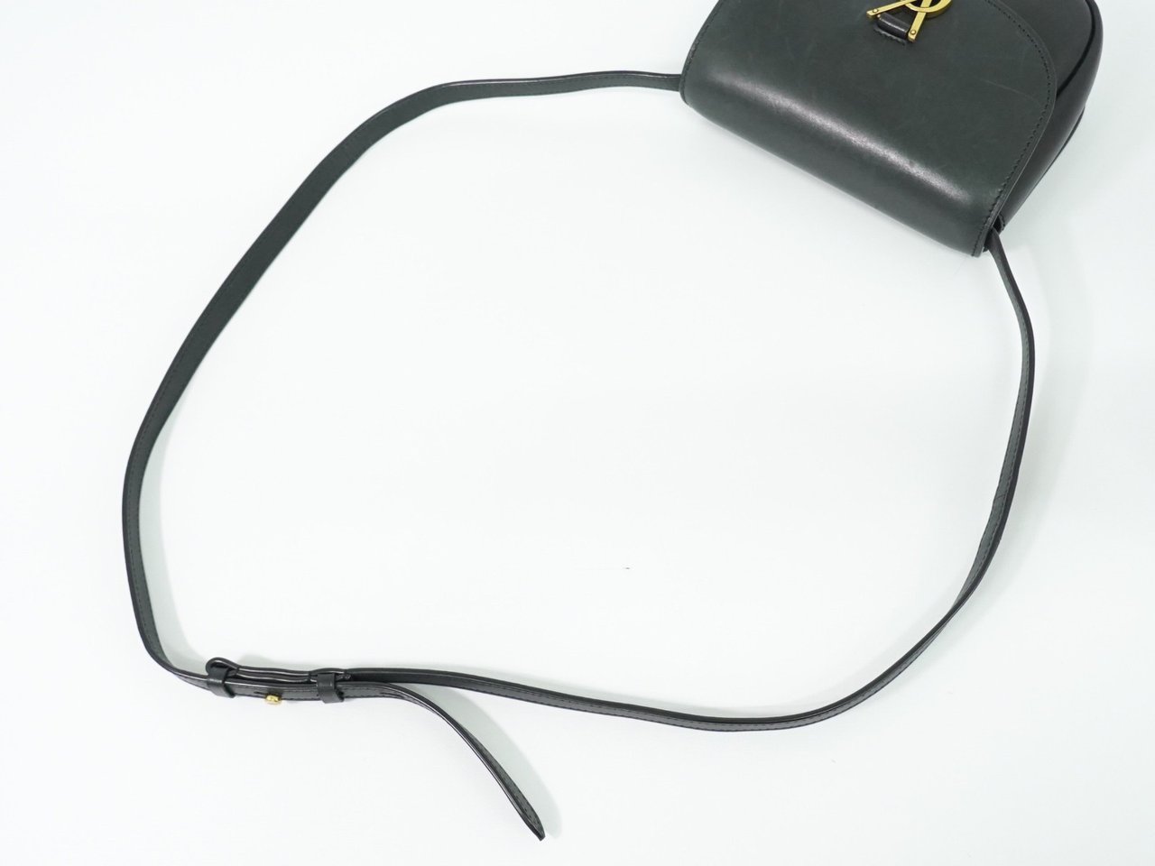 Saint Laurent Kaia Leather Mini Zwart