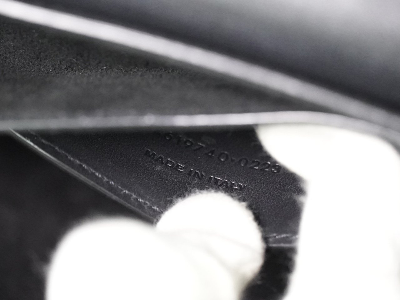 Saint Laurent Kaia Leather Mini Zwart