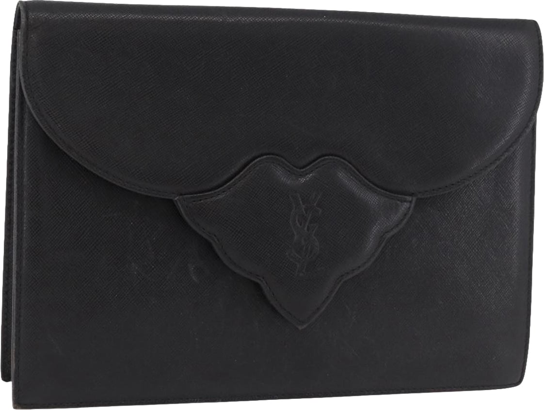 Saint Laurent Vintage Leather Zwart