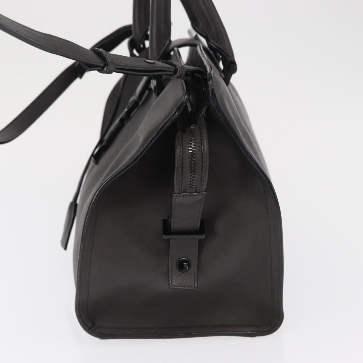 Saint Laurent Saint Laurent Monogram Cabas Leather Medium Grijs