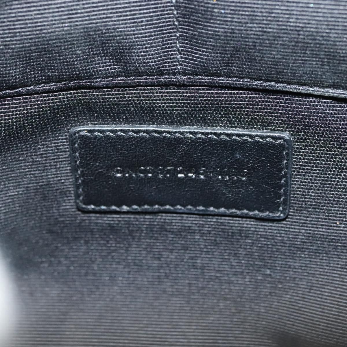 Saint Laurent Saint Laurent Stars Zip Pouch Leather Medium Zwart