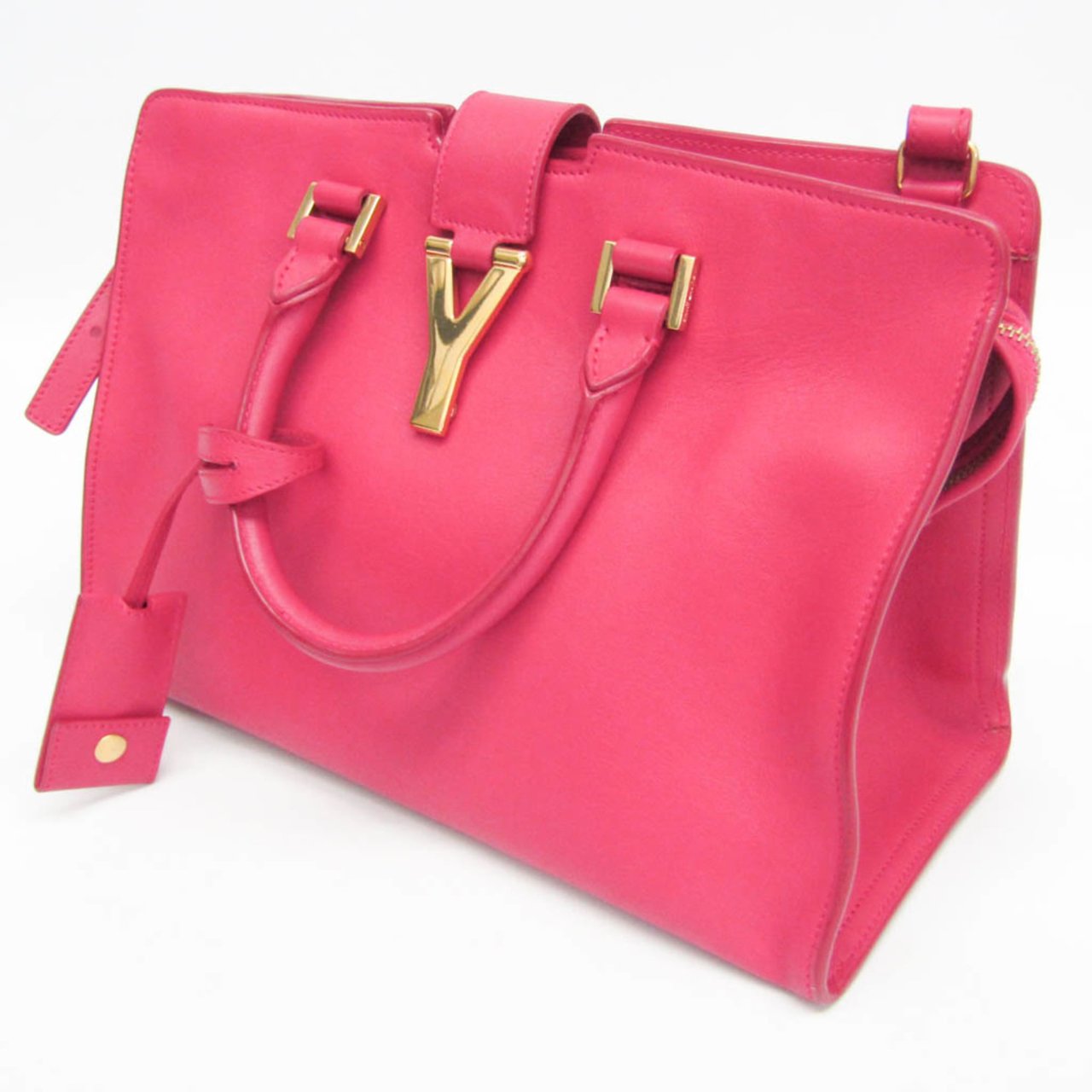 Saint Laurent Classic Y Cabas Leather Small Roze