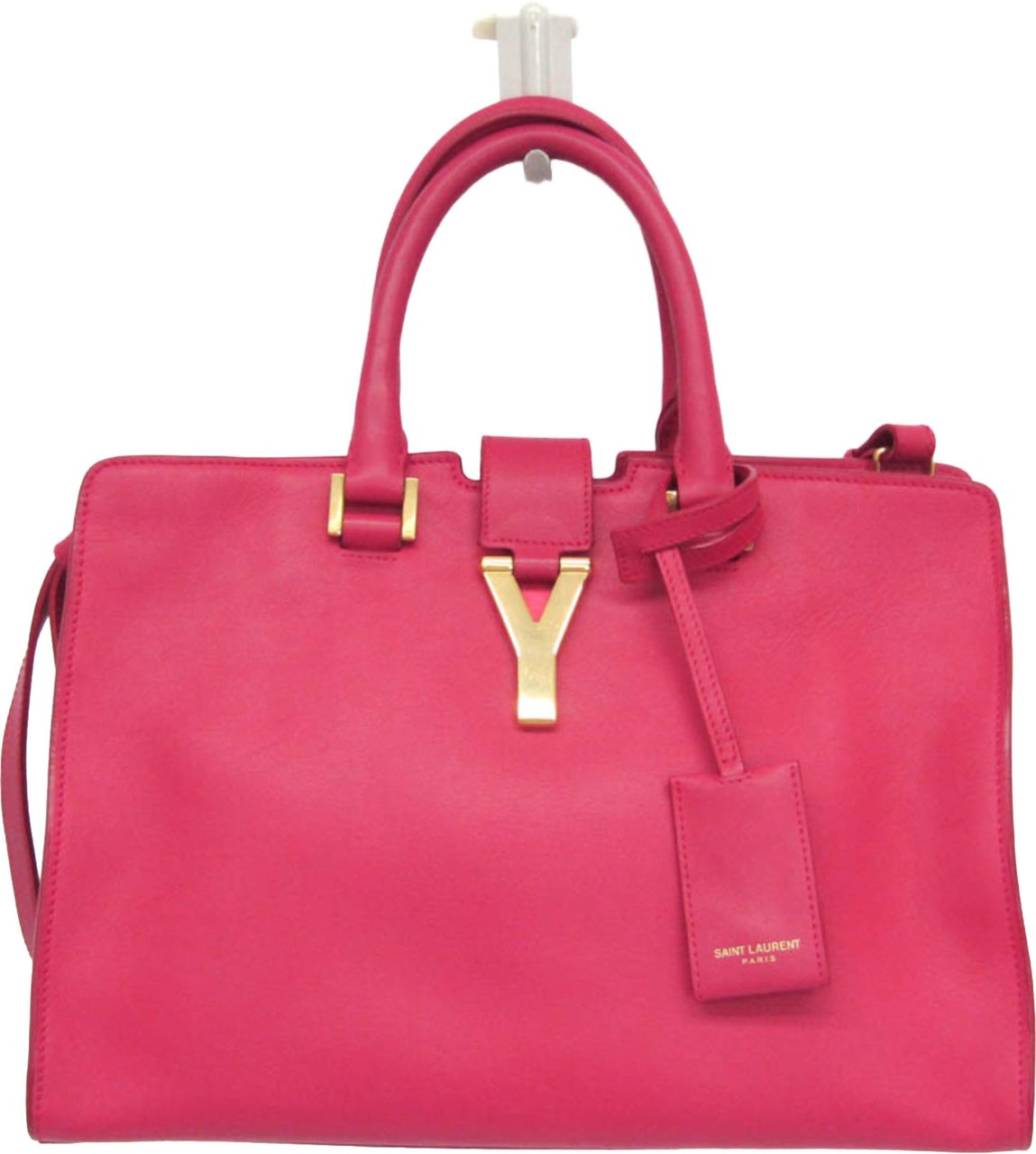Saint Laurent Classic Y Cabas Leather Small Roze