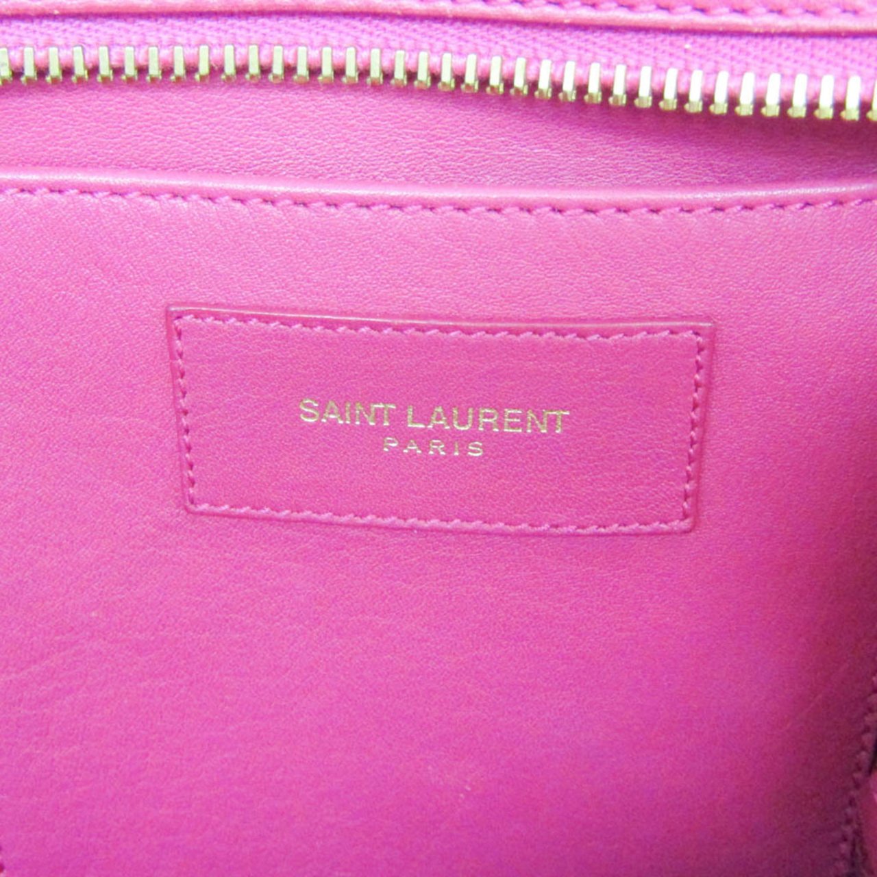 Saint Laurent Classic Y Cabas Leather Small Roze