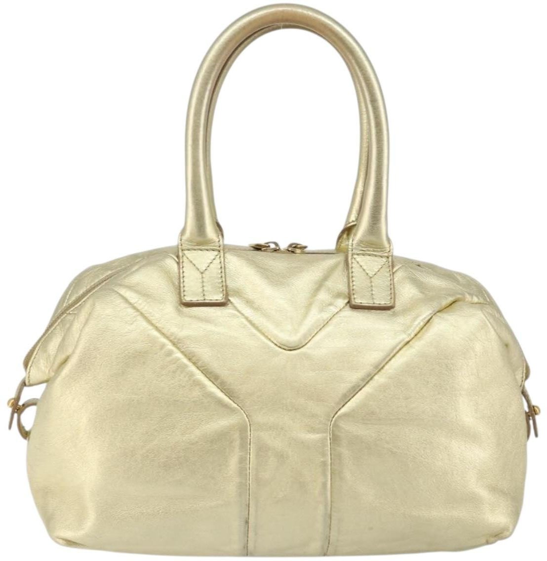 Saint Laurent Saint Laurent Easy Y Bag Pebbled Leather Goud