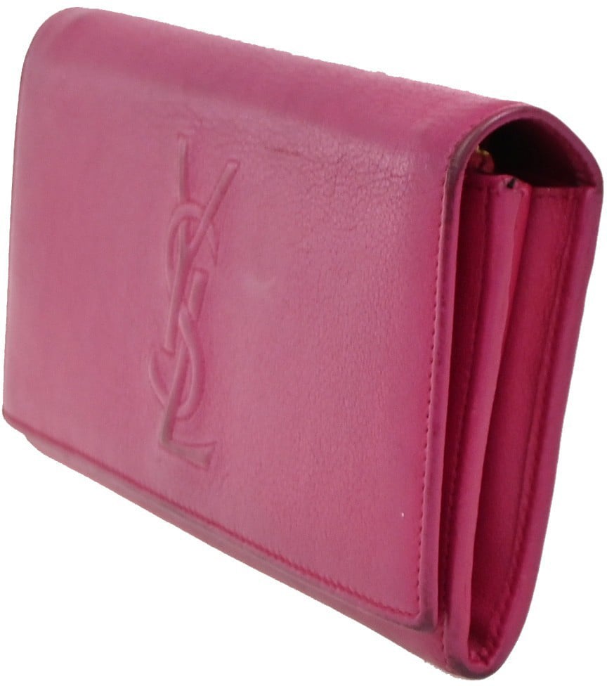 Saint Laurent Saint Laurent Belle de Jour Flap Wallet Leather Roze