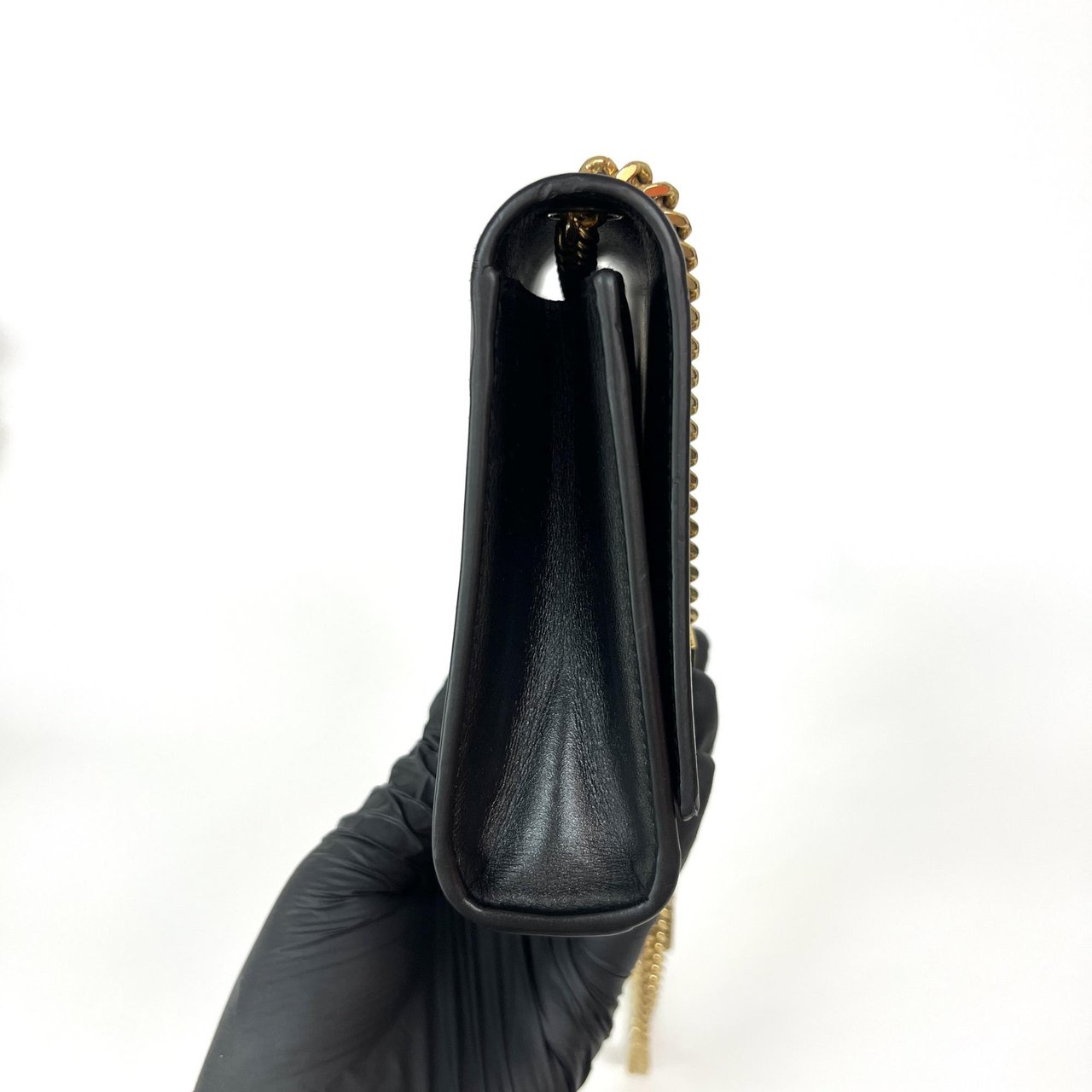 Saint Laurent Kate leather Small Zwart