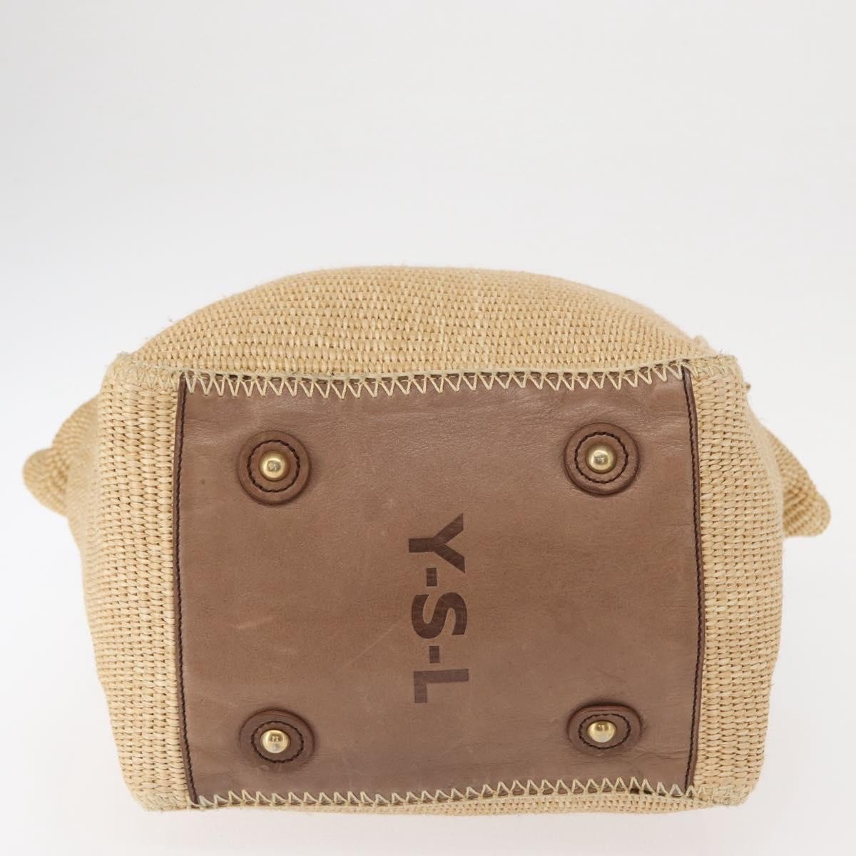 Saint Laurent Saint Laurent Downtown Tote Raffia Large Beige