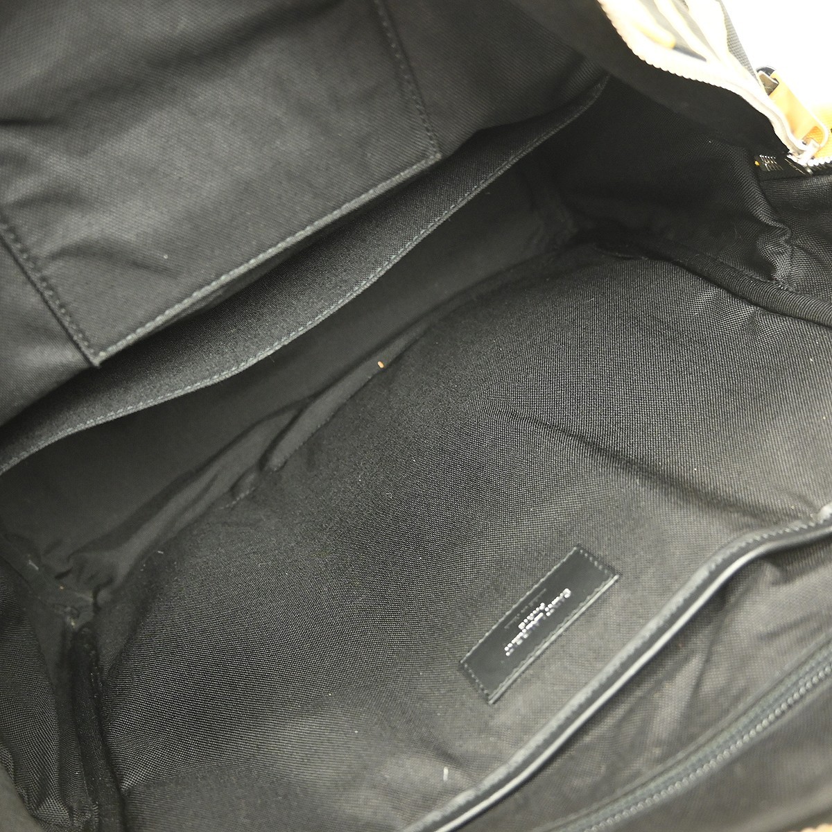 Saint Laurent Saint Laurent City Backpack Printed Canvas Mini Geel