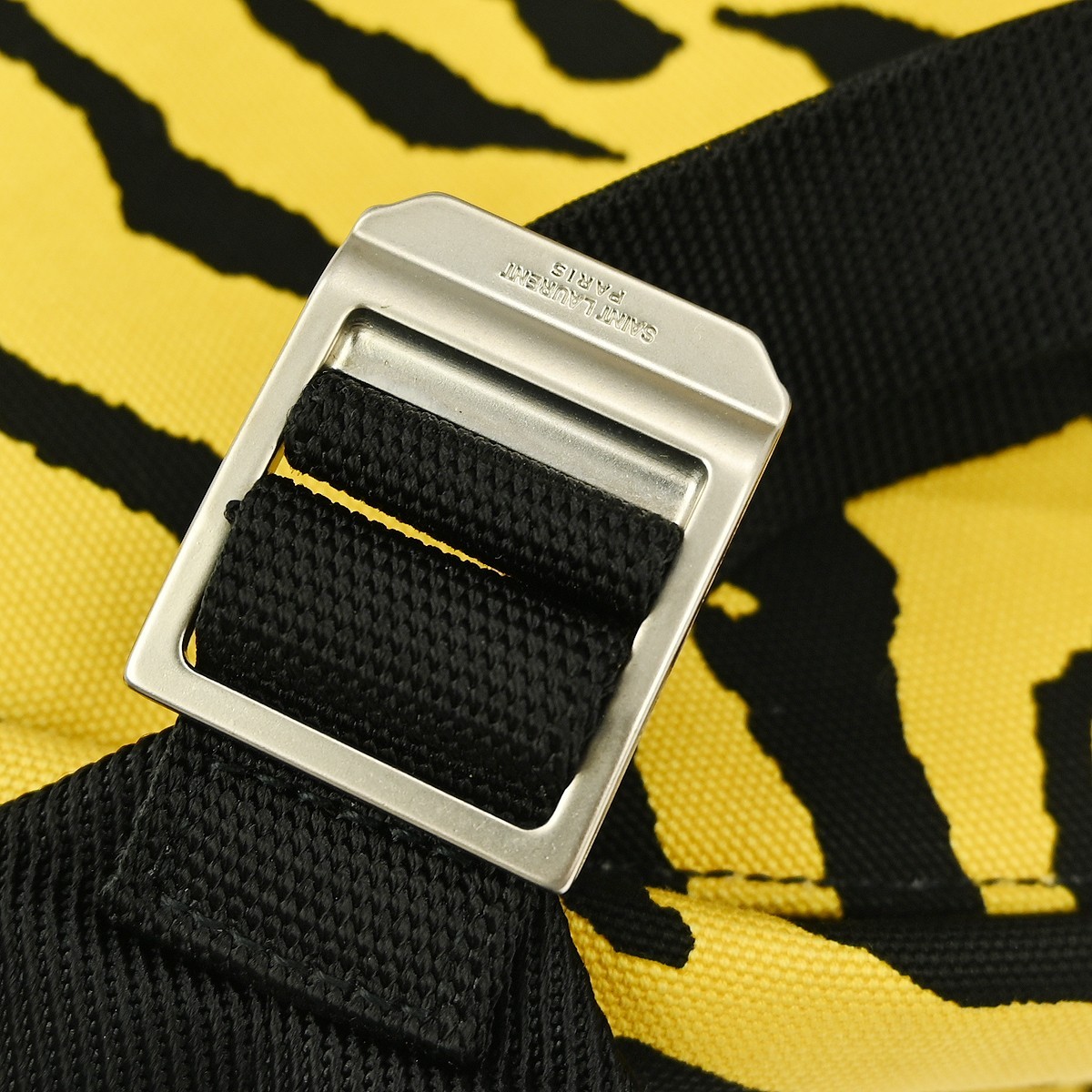 Saint Laurent Saint Laurent City Backpack Printed Canvas Mini Geel