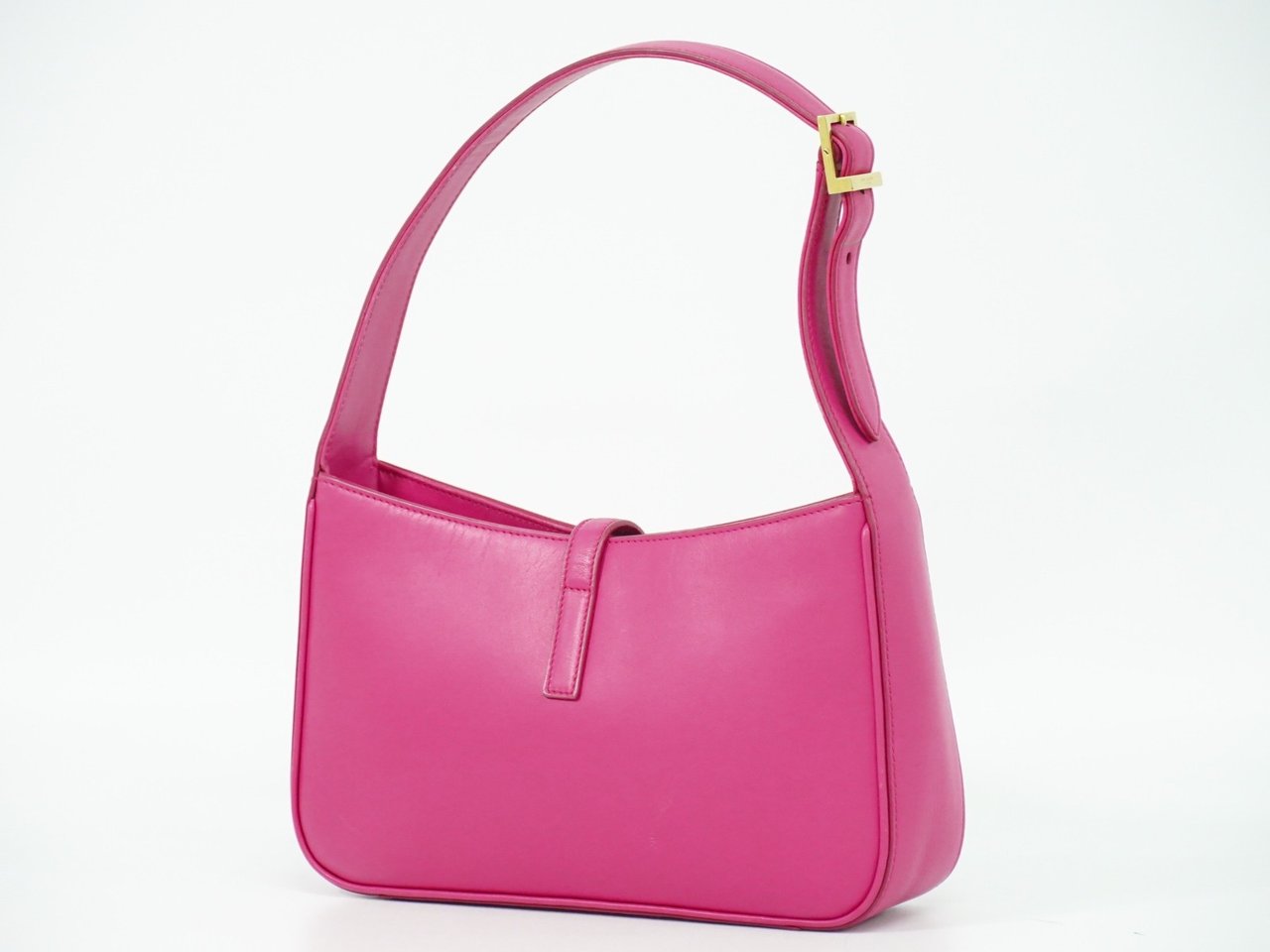 Saint Laurent Saint Laurent Le 5 a 7 Hobo Leather Small Roze